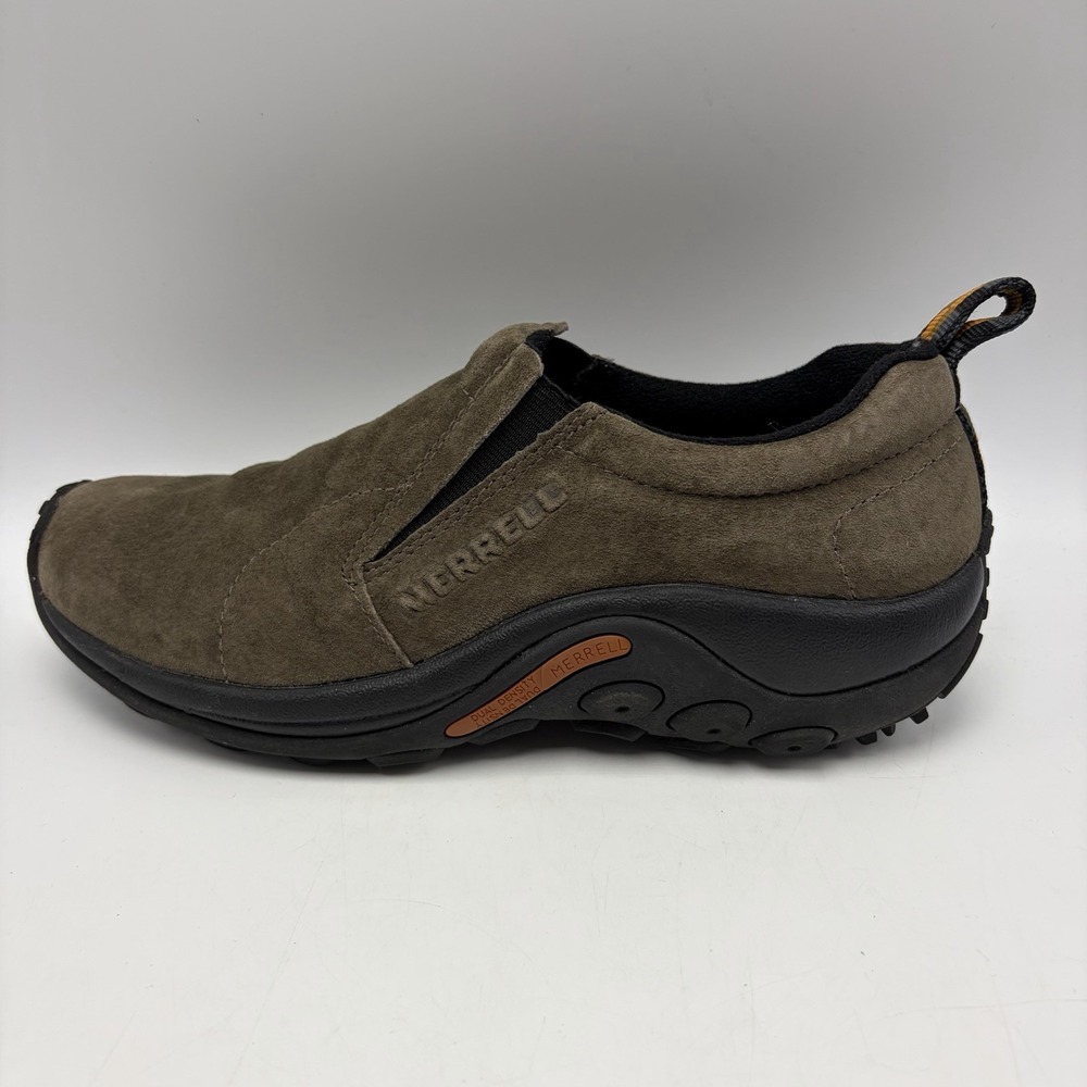 Merrell Jungle Moc Gunsmoke Slip On Shoes Womens 8.5 Barefoot Suede Vibram